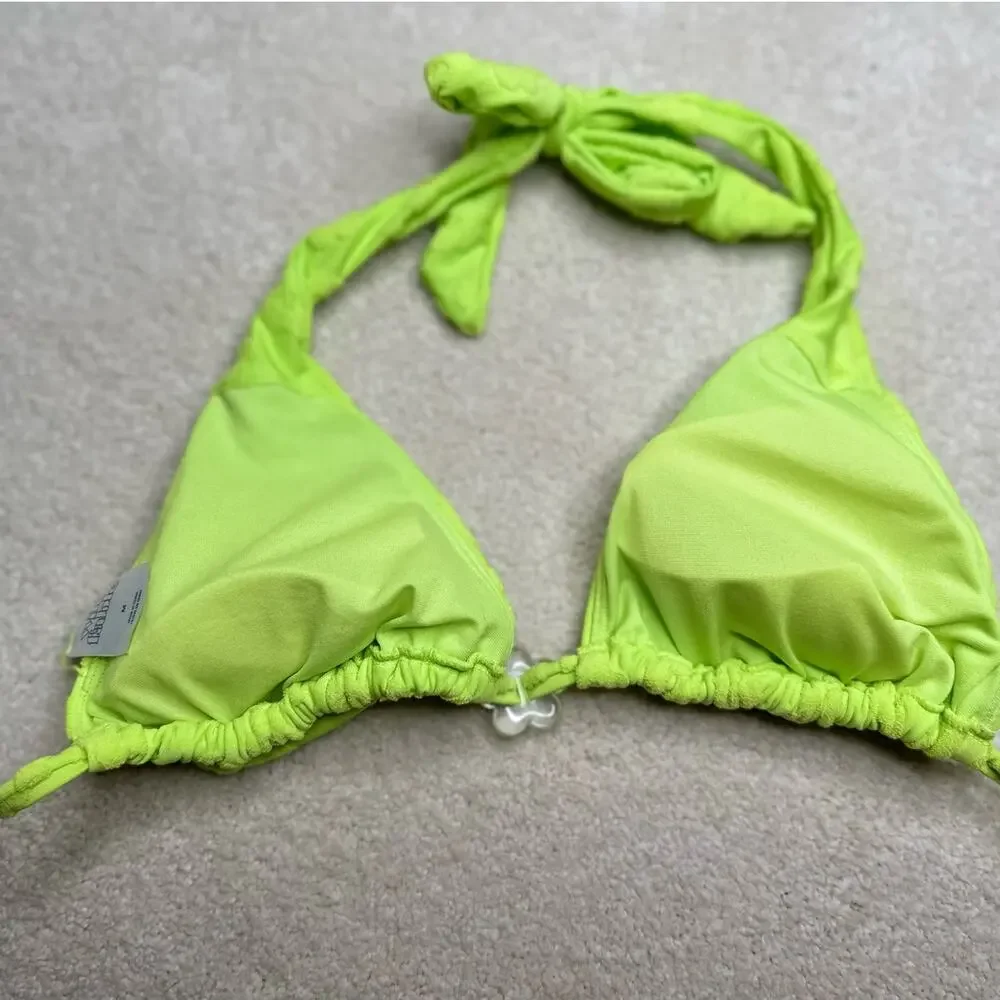 Wild Fable: Floral Terry Cloth Y2K Bikini Bright Green